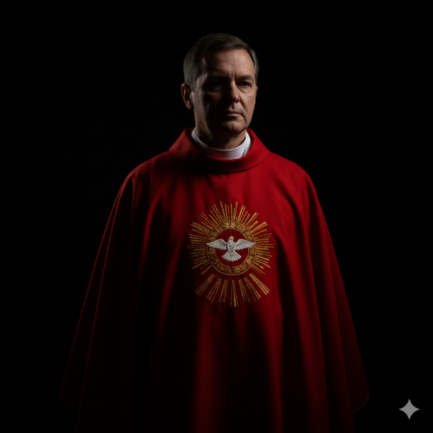 Ornat Duch Święty – złote promienie łaski | Szaty liturgiczne