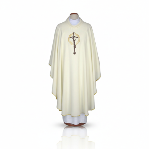 Ornat haftowany – Krzyż Papieski | Model uroczysty