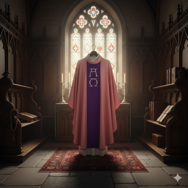 Ornat różowy Gaudete / Laetare – Alfa i Omega