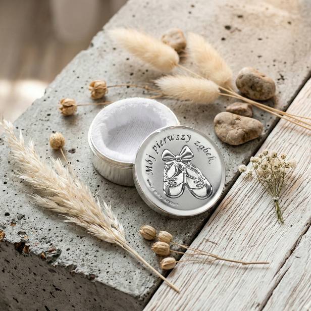 Pudełeczko na pierwszy ząbek z Misiem | Linia BABY SILVER™