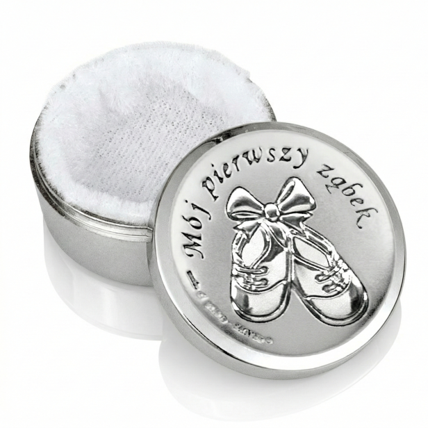Pudełeczko na pierwszy ząbek z Misiem | Linia BABY SILVER™