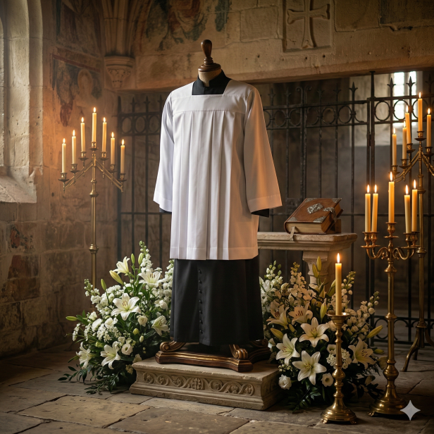 Komża kapłańska tropik – 3 warianty tkaniny | Szaty Liturgiczne