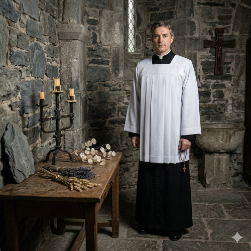 Komża kapłańska tropik – 3 warianty tkaniny | Szaty Liturgiczne