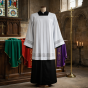 Komża kapłańska z bawełnianą wstawką – klasyczna | Szaty Liturgiczne