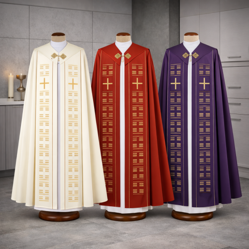 Kapa liturgiczna nowoczesna – 3 kolory } Szaty Liturgiczne