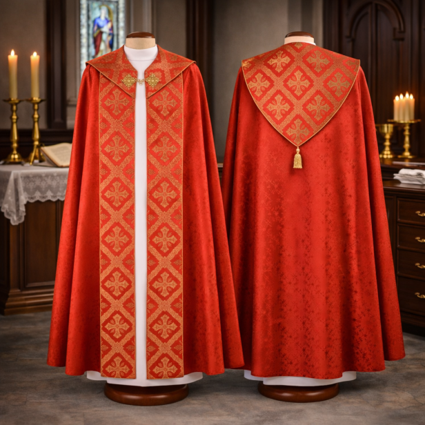 Kapa adamaszkowa klasyczna – 3 kolory | Szaty Liturgiczne