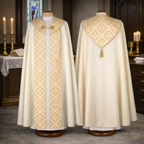 Kapa adamaszkowa klasyczna – 3 kolory | Szaty Liturgiczne