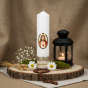 Świeca OŁTARZOWA – Serce Jezusa (Ø 7 cm, wys. 27 cm)