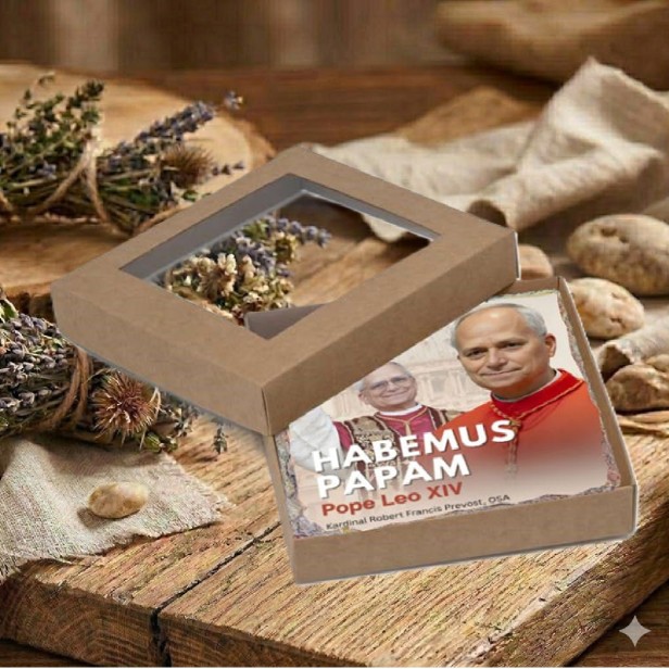 Papież LEON XIV Robert Pervost - Obrazek Religijny na granicie