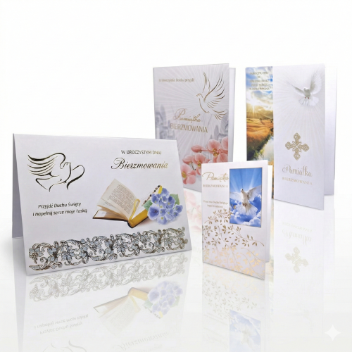 Karnet z życzeniami na Bierzmowanie B6 – kartka okolicznościowa