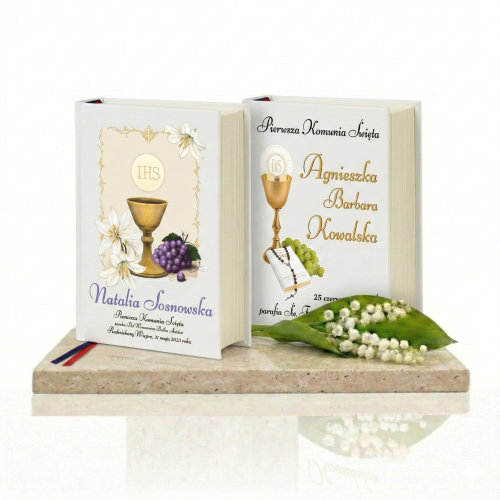 Modlitewnik „Droga do Nieba” z nadrukiem komunijnym i personalizacją – pamiątka I Komunii Świętej