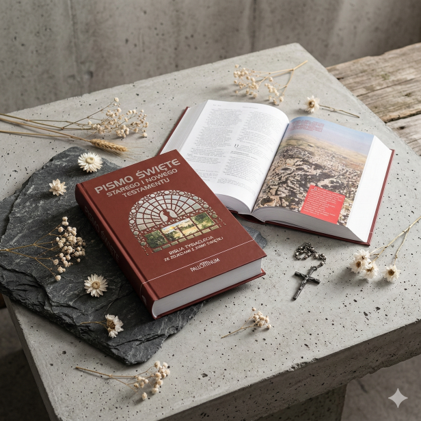 Biblia Tysiąclecia PALLOTTINUM – ilustrowane wydanie ze zdjęciami z Ziemi Świętej