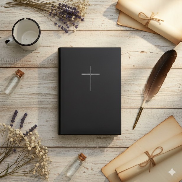 Etui ochronne na modlitewnik „Droga do Nieba” – czarna okładka (duży druk)