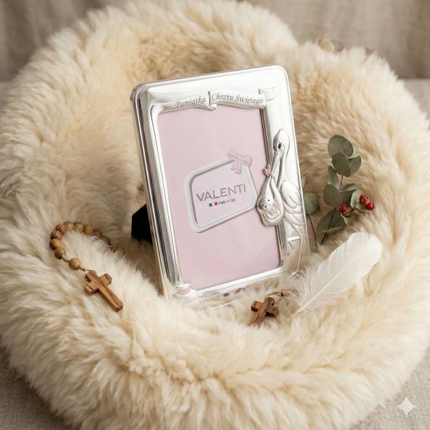 Srebrna ramka na zdjęcie – Narodziny Księżniczki 18×13 cm | ARGENTO KIDS™