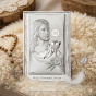 Obrazek srebrny „Moja I Komunia Święta” – Jezus Eucharystyczny 11×17 cm | SILVER COMMUNIO™