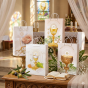 Torebka prezentowa A4 – Hostia i symbole Eucharystii I Komunia (4 wzory)