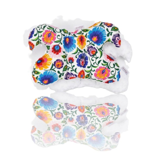 Poduszka antywstrząsowa MOTYLEK MINKY – do wózka i fotelika | Linia FolkStyle®