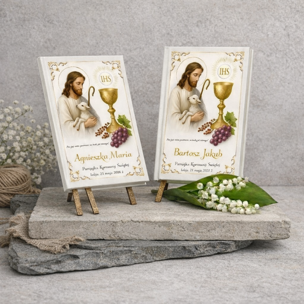 Skarbiec modlitw i pieśni – modlitewnik komunijny Premium ze złoconymi brzegami