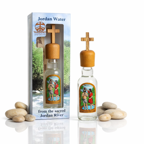 Woda święcona z rzeki Jordan z certyfikatem – 50 ml | Made in Israel™