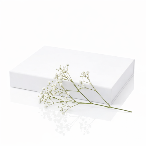 Pudełko magnetyczne A4 białe 33×25,5×4,5 cm – eleganckie pudełko prezentowe | MAGNETIC BOX™