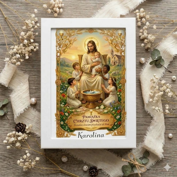 Moja Pierwsza Biblia Jezus i dzieci – białe pudełko prezentowe