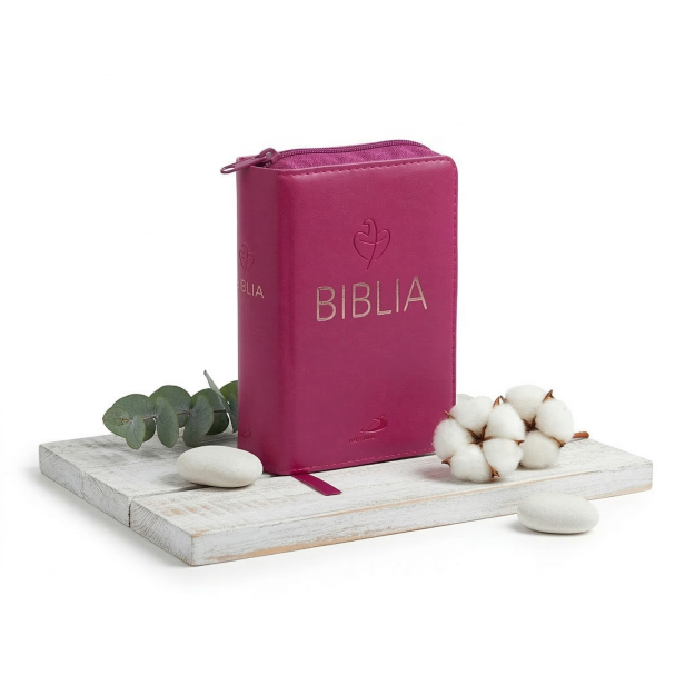 Biblia Tabor FLEX – malinowa, mała i podręczna, Biblia Paulistów w nowym tłumaczeniu
