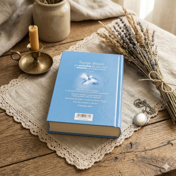 Biblia „z rybką” – niebieska oprawa miękka z paginatorami | Pismo Święte