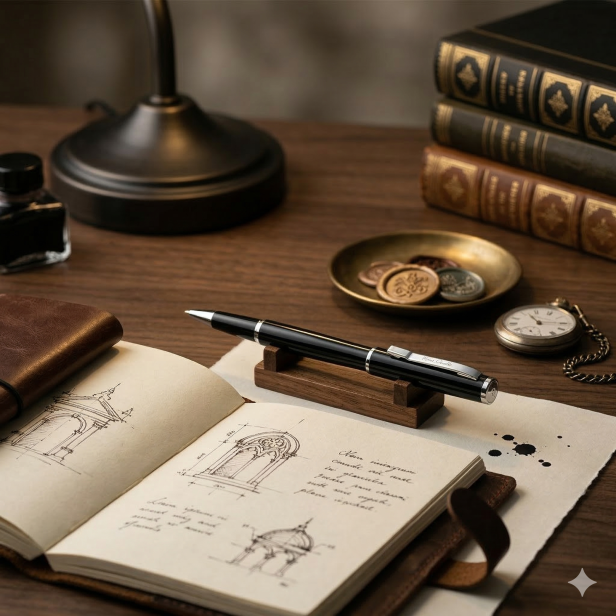 Pióro kulkowe Pierre Cardin czarne w pudełku – elegancki zestaw z grawerem