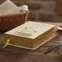 Pismo Święte ST i NT - biała ecri ze złoceniem, paginatorami Twoim grawerem | Biblia Paulistów | Pamiątka I Komunii Świętej