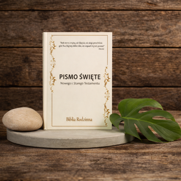 Pismo Święte Nowego i Starego Testamentu - oprawa twarda z nadrukiem Biblia