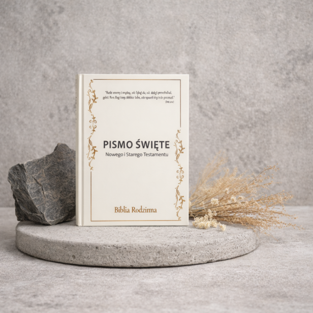 Pismo Święte Nowego i Starego Testamentu - oprawa twarda z nadrukiem Biblia