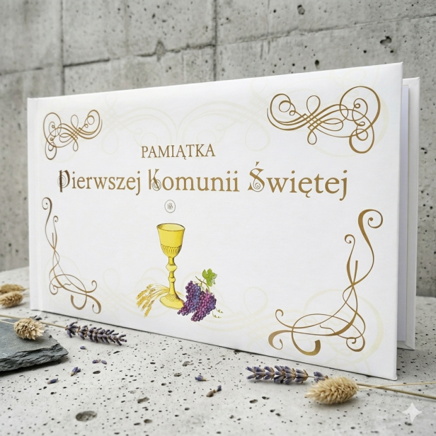 Album komunijny z grawerem | Pamiątka I Komunii Świętej