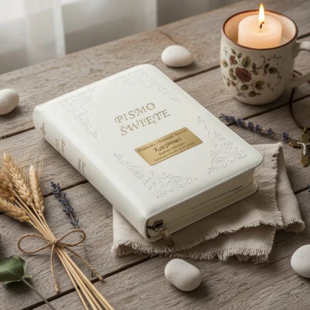 Biblia oazowa z grawerem – personalizowana pamiątka religijna