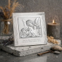 Obrazek srebrny – Niech Bóg Cię błogosławi – 17×17 cm | SILVER BAPTISM™