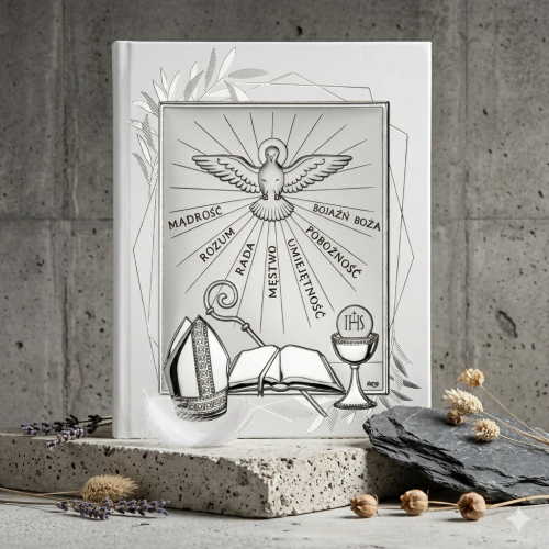 Obrazek srebrny Pamiątka Bierzmowania 20×15 | ARGENTO SACRO™