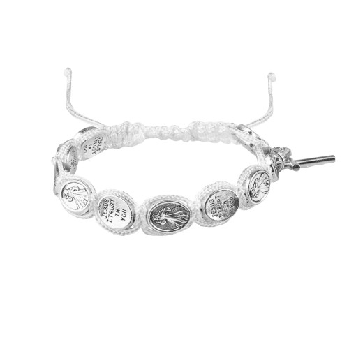 Bransoletka różaniec dziesiątek Jezus Miłosierny – regulowana | Jezu Ufam Tobie