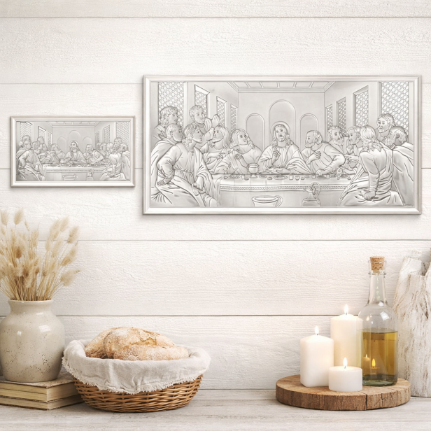 Obrazek srebrny Ostatnia Wieczerza [dwa rozmiary] | ARGENTO SACRO™