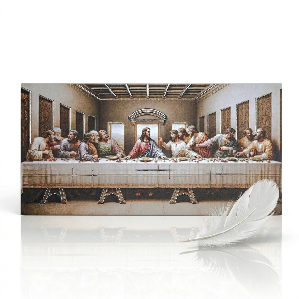 Obraz sakralny ICONIC™ – Ostatnia Wieczerza [różne rozmiary] – efekt 3D