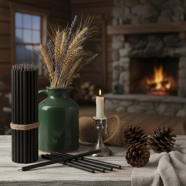 OFIARKI cerkiewne – 100% świece z wosku pszczelego (50 sztuk) - CZARNE