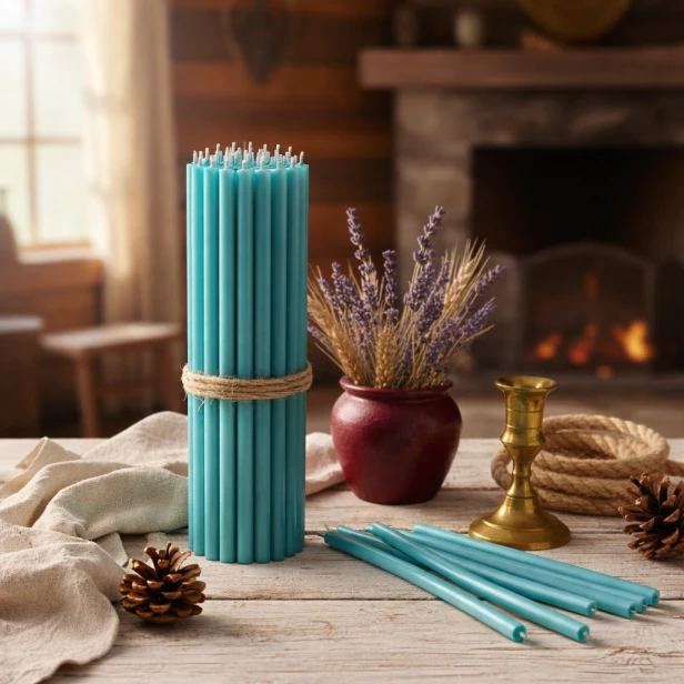 OFIARKI cerkiewne – 100% świece z wosku pszczelego (50 sztuk) - TURKUS