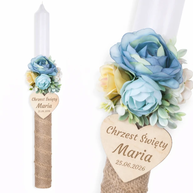Świeca do chrztu z kwiatami.png