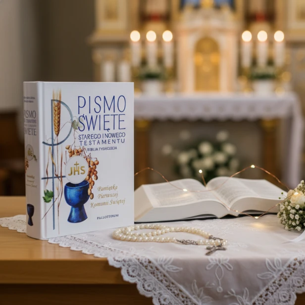 Pismo Święte. Stary i Nowy Testament w obwolucie. Edycja Komunijna