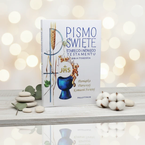Pismo Święte – Biblia Tysiąclecia Stary i Nowy Testament w obwolucie | Edycja Komunijna