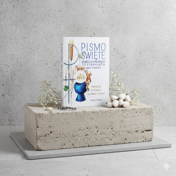 Pismo Święte – Biblia Tysiąclecia Stary i Nowy Testament w obwolucie | Edycja Komunijna