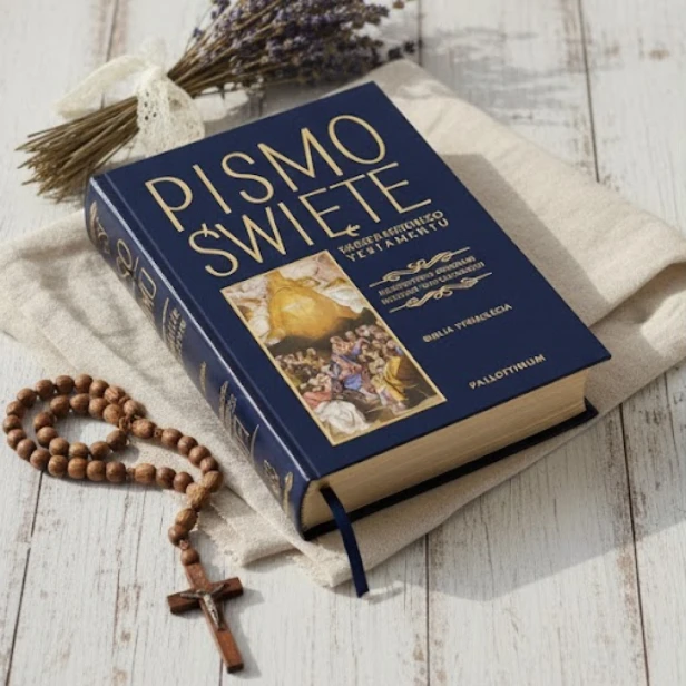 "Biblia Tysiąclecia" w eleganckiej oprawie z grawerem prezent pamiątka