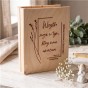 Drewniane pudełko komunijne ELEGANCE z grawerem – LIPOWY BOX IHS™