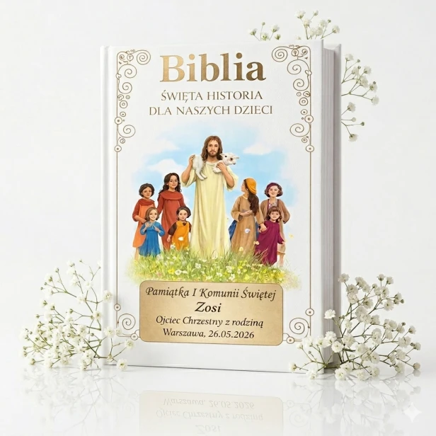 Biblia. Święta historia dla naszych dzieci – grawerowana dedykacja