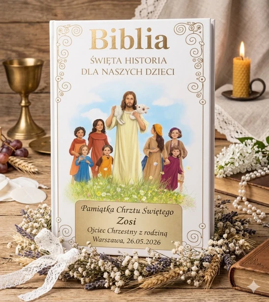 Biblia. Święta historia dla naszych dzieci – grawerowana dedykacja