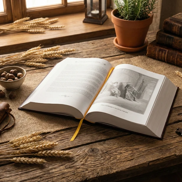 Biblia Rodzinna Domowa z grawerowaną personalizacją – Pismo Święte w etui, elegancka pamiątka religijna dla rodziny