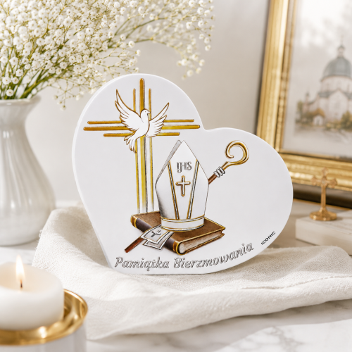 Obraz sakralny ICONIC™ – Pamiątka Bierzmowania [różne rozmiary] – efekt 3D